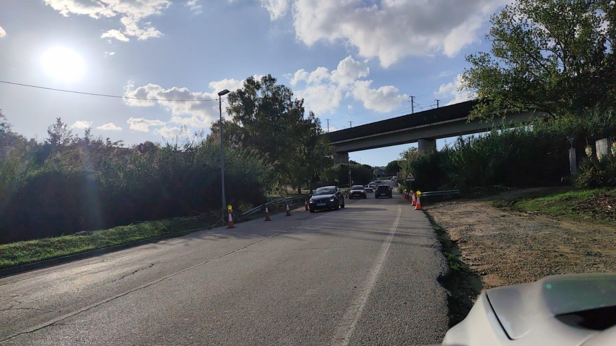 Reobert el tram de la carretera de Granollers a la Roca tallat pels danys de l’aiguat